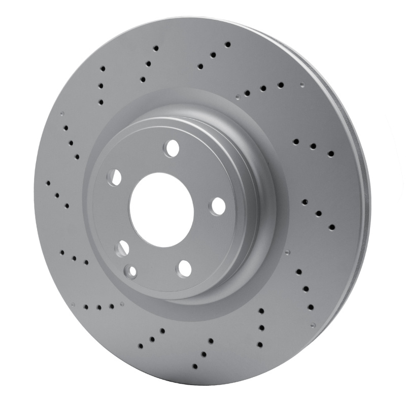 Mercedes-Benz SLK300 Brake Rotor (1) - Front - R1 Concepts - GeoSPEC Coated - Drilled - `12-`20